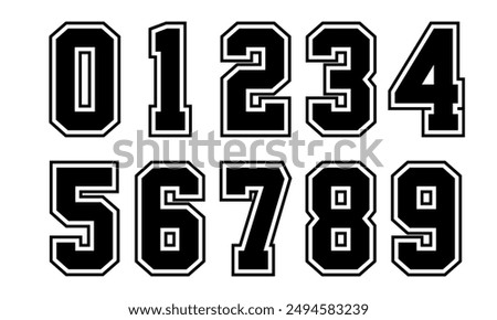 Jersey Numbers Clipart Vector And Clip Art