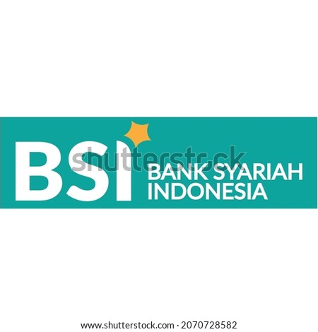 Indonesian sharia bank vector logo