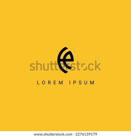 Abstract HP PH letter simple style business logo design vector template.