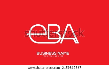 Alphabet EBA consultant letter line vector monogram design 