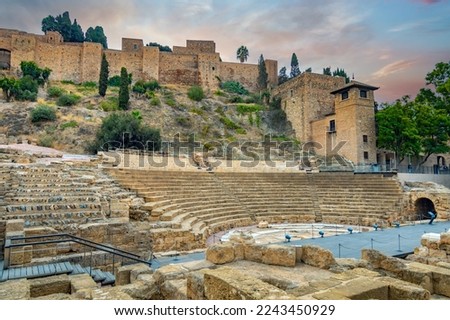 Foto Bild Erstaunliches altes römisches Theater in Merida, Spanien