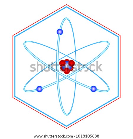 Illustration of the abstract atom symbol