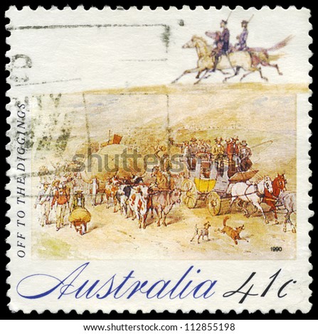 AUSTRALIA - CIRCA 1990: A Stamp printed in AUSTRALIA shows \