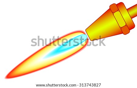 Illustration of the gas-welding blowpipe icon