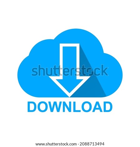 download symbol, with a down arrow and the words download