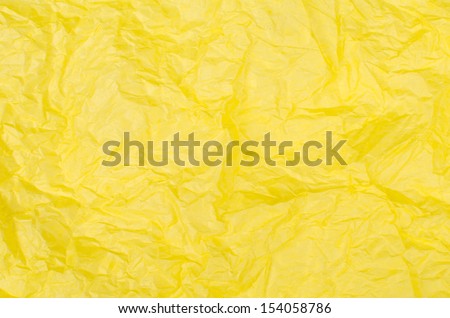 Yellow tissue paper