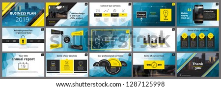 Abstract white, yellow, slides. Brochure cover design. Fancy info banner frame. Creative set of infographic elements. Urban. Title sheet model set. Modern vector.  Presentation templates, corporate.