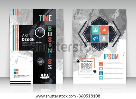 Abstract composition, figure logo business card set, correspondence collection, a4 brochure title sheet, creative text frame surface, time management backdrop, financial icon construction, EPS10 image