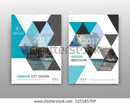 Abstract binder art. White a4 brochure cover design. Info banner frame. Text font. Title sheet model set. Modern vector front page. City view texture. Green figures mosaic icon. Elegant ad flyer fiber