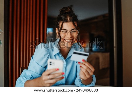 Similar – Image, Stock Photo YOUNG WOMAN