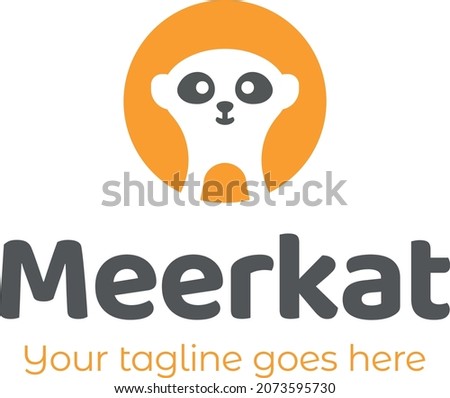 Vector Logo Icon Template Meerkat