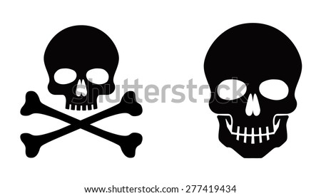 Skull Vector Icon - 277419434 : Shutterstock