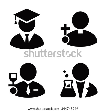 Occupations vector icons