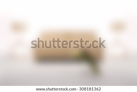 Blurred sofa in a living room/sitting room background.