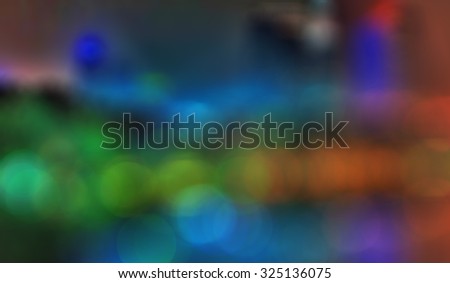 Colorful Blurred Night Bokeh Background. Bokeh Wallpaper.