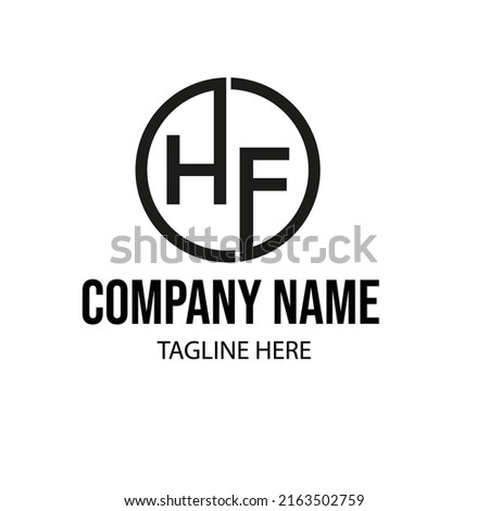 Letter HF logo - Initial Logo