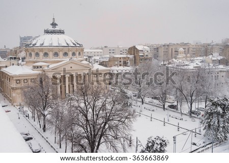 Foto Bild Bukarest schlechtes Wetter