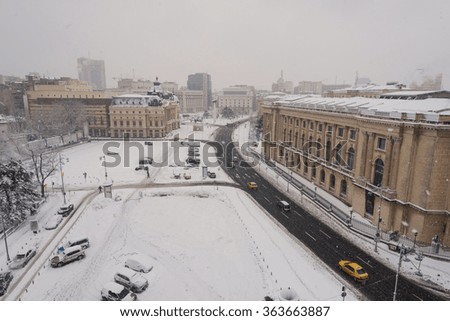 Similar – Foto Bild Bukarest schlechtes Wetter