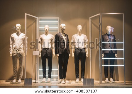 Mens clothing in a retail store. - Stock Image - Everypixel