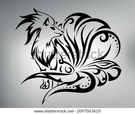 Nine Tailed Fox Drawing | Free download on ClipArtMag