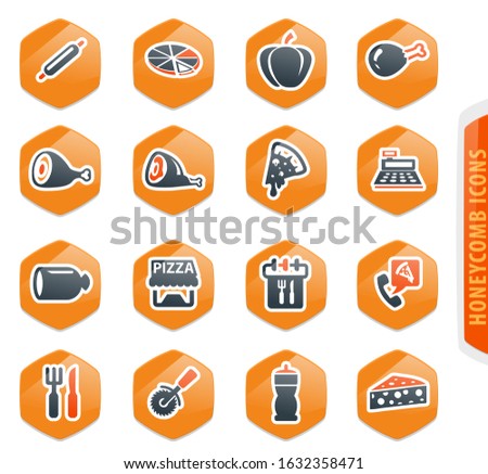 Restaurant vector icons for user interface design