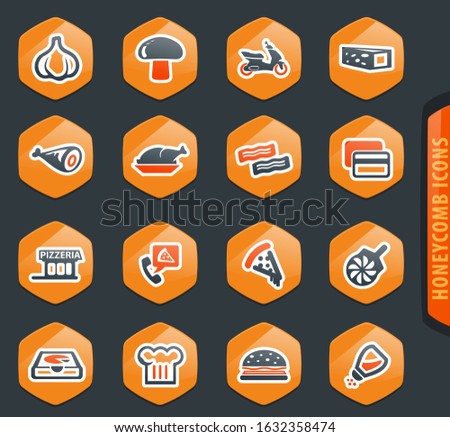 Restaurant vector icons for user interface design