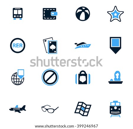 Travel icon set for web sites and user interface