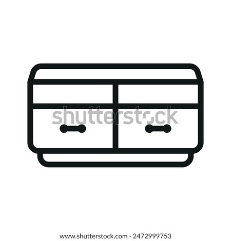 television stand icon vector design templates simple and modern