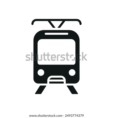 Tram icon vector design templates simple and modern concept