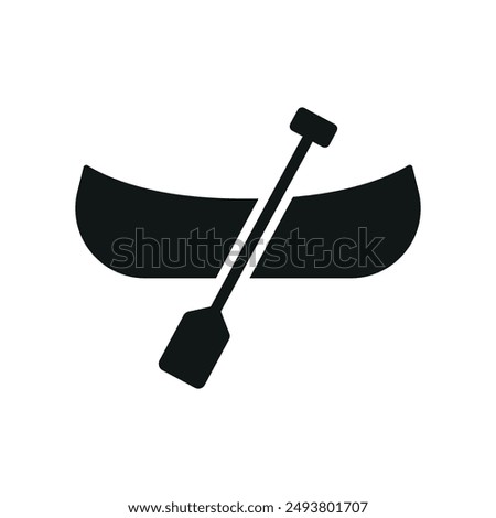 Canoe icon vector design templates simple and modern concept