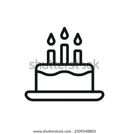 Birt cake icon vector design templates simple and modern concept graphic