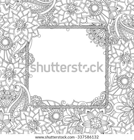 Download Flower Border Coloring Pages At Getdrawings Free Download