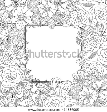 Download Flower Border Coloring Pages At Getdrawings Free Download