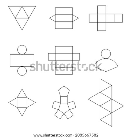3d shape nets worksheet in mathematics