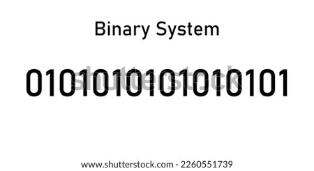 The binary number system. Binary to decimal conversion. Value of digits in the binary numeral system.