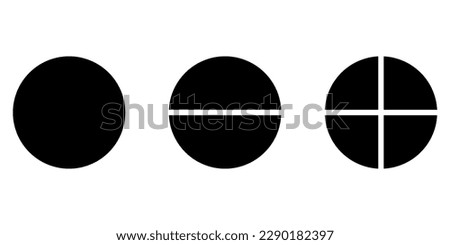 Circle semicircle quarter circle shape.