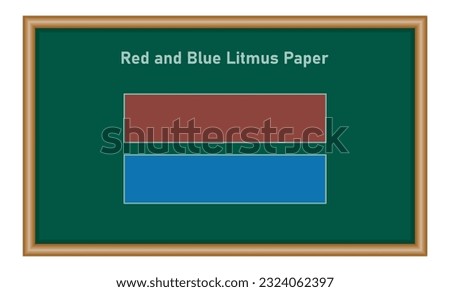 Red and blue litmus paper test. Chemistry resources for teachers and students.