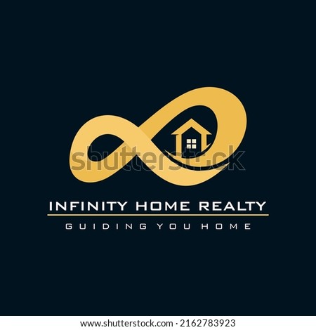 Infinity Home Logo Design Vector