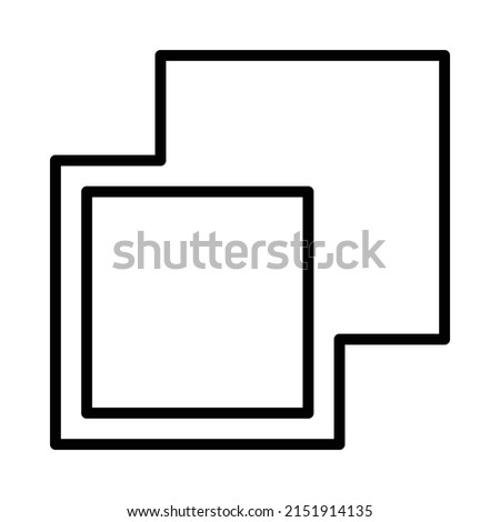 Minus Front Icon. Line Art Style Design Isolated On White Background