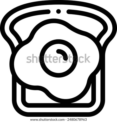 brunch icon. Thin Linear Style Design Isolated On White Background