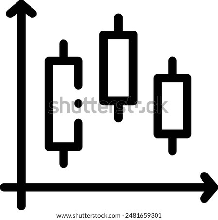 box plot icon. Thin Linear Style Design Isolated On White Background