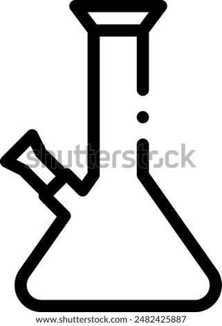 bong icon. Thin Linear Style Design Isolated On White Background