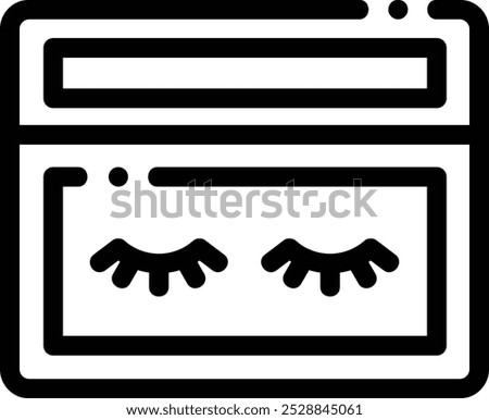 eyelet icon. Thin Linear Style Design Isolated On White Background