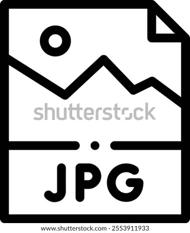 js icon. Thin Linear Style Design Isolated On White Background