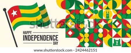 Togo Independence Day, April 27. Vector illustration. 

