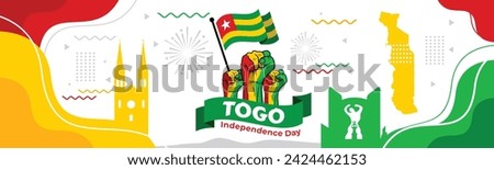 Togo Independence Day, April 27. Vector illustration. 


