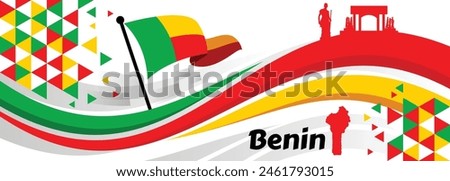 Benin Independence Day, August 1. Vector illustration