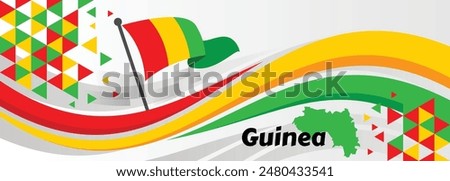 Guinea Independence Day, October 2. Vector illustration

