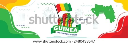 Guinea Independence Day, October 2. Vector illustration

