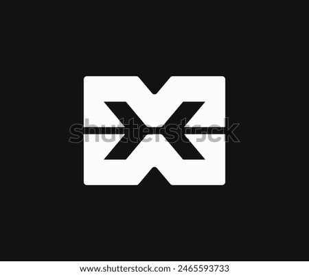 Initial letter X, M, W with arrow, coding and send watch sign combination logo design.